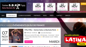 Vorschau der Website von Salsa Paris